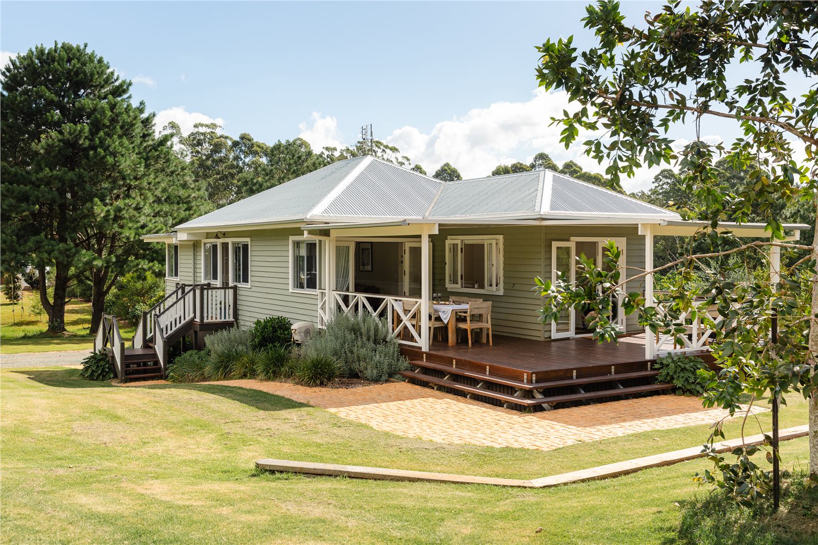 The Gatekeeper's Cottage exterior and deck